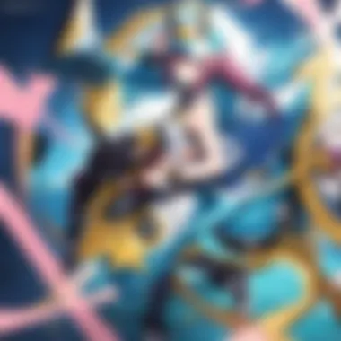 Epic Digimon Battle A captivating illustration of various Digimon characters in a dynamic battle scene