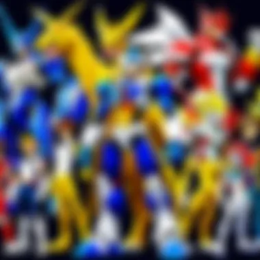 Digimon Series Timeline A timeline graphic depicting the chronological order of Digimon series and movies