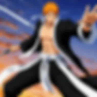 Epic Battles in Bleach Dramatic moment capturing a pivotal battle scene