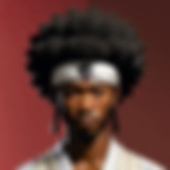 Detailed design elements of the Afro Samurai headband