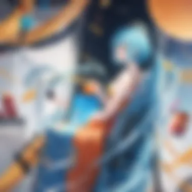 A dynamic collage showcasing various anime titles available on both platforms