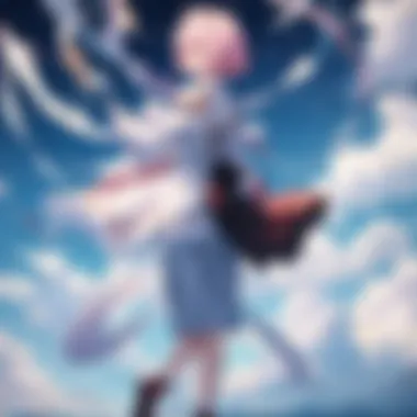 Heartfelt Character Connection Emotional moment between characters in a drama anime