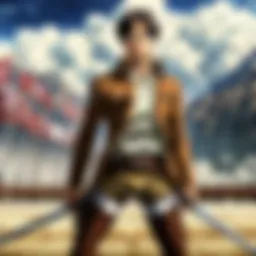 Eren Jaeger in a tense moment