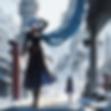 Fantasy World in Anime RPG A breathtaking fantasy landscape from a popular anime RPG.