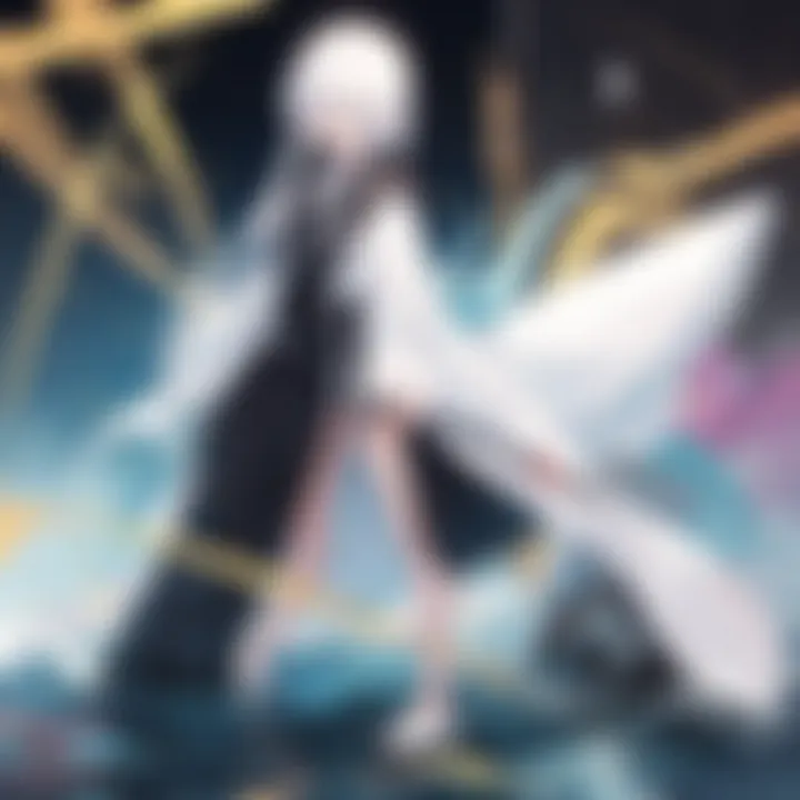 Rukia Kuchiki performing a powerful Kido spell