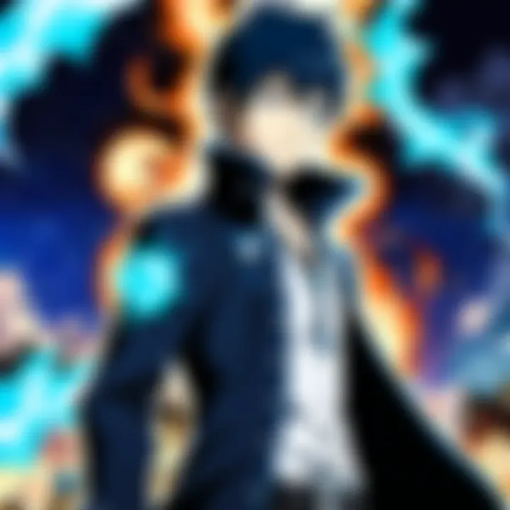 Visual representation of key themes explored in Blue Exorcist adaptations