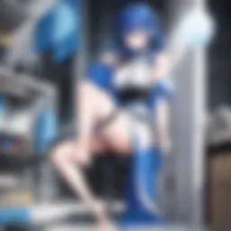 Abstract depiction of the intense training regimen in Blue Lock manga
