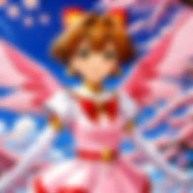 An illustration showcasing the deep bond between Sakura and her friends