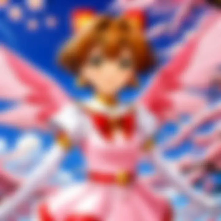 An illustration showcasing the deep bond between Sakura and her friends