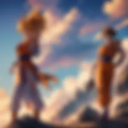 An iconic moment from Dragon Ball Z showcasing Goku in battle