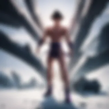 The intense battle between Goku and Frieza on Planet Namek