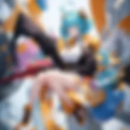 A vibrant collage showcasing various Crunchyroll original anime series.