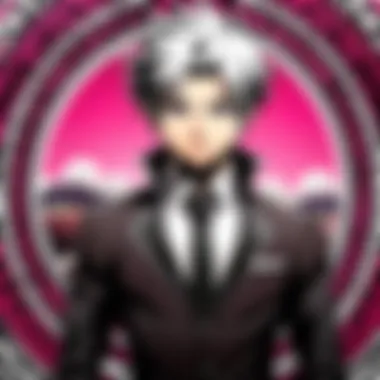 An artistic representation of key themes from the Danganronpa series