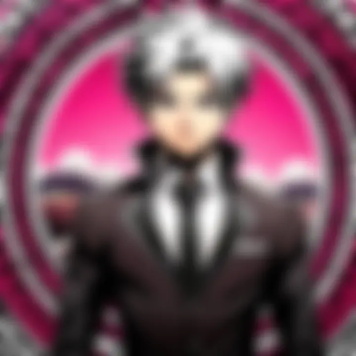 An artistic representation of key themes from the Danganronpa series