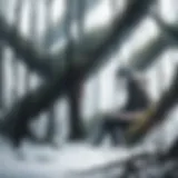 Mysterious dark forest setting from Crawlers Movie
