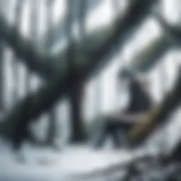 Mysterious dark forest setting from Crawlers Movie