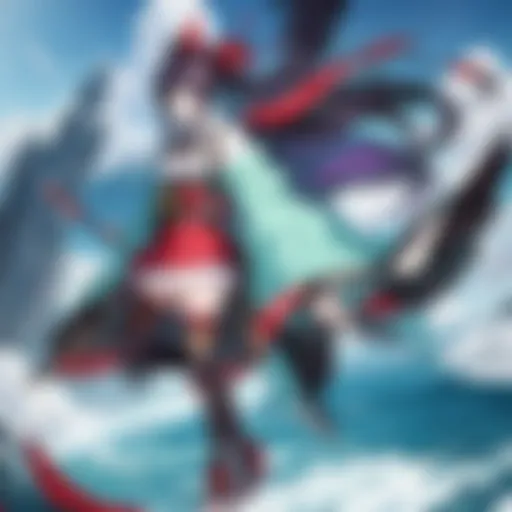 Enigmatic protagonist wielding a mystical sword in a dynamic battle scene