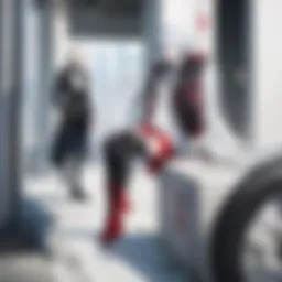 Mysterious dark aura surrounding the main character