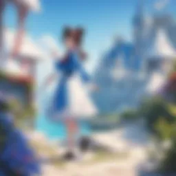 A vibrant illustration of iconic Disney Wonderland characters engaging in a whimsical adventure.