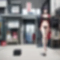 Artistic representation of doushin connections in anime culture