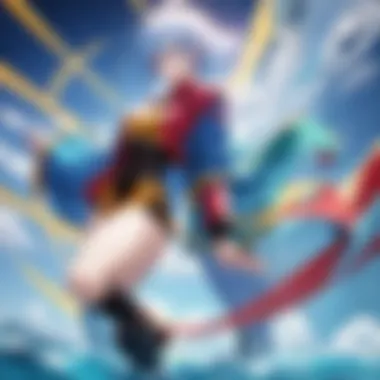Futuristic World of Dragon Ball Heroes Dragon Ball Heroes character in a futuristic setting