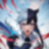 Dynamic hero in action