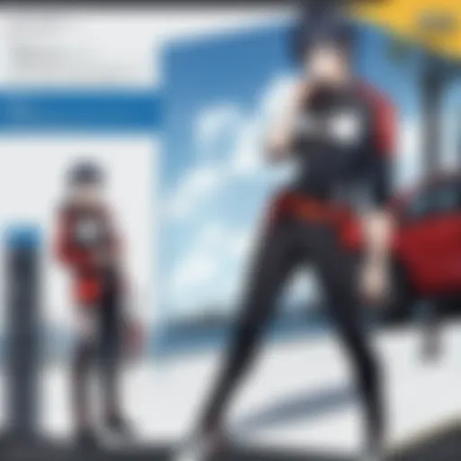 A vibrant display of popular anime character costumes for males