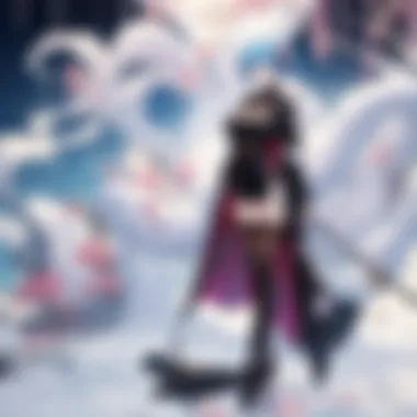 Elegant Anime and Manga Fusion Art Elegant Artistic Depiction of Anime and Manga Fusion