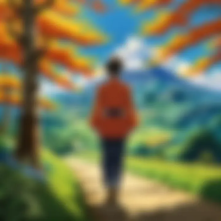 A vibrant representation of classic anime art styles showcasing various character designs.