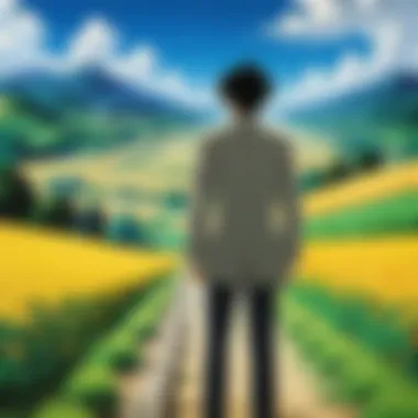 A collage of influential anime filmmakers known for their unique storytelling techniques.