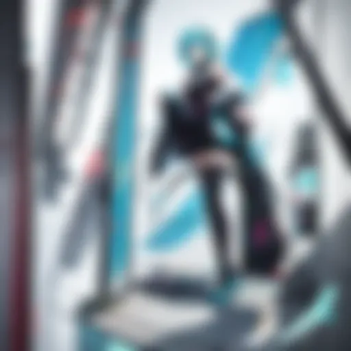 Vibrant Vocaloid poster featuring a dynamic character design