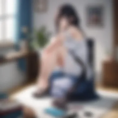 Anime-Inspired Cozy Corner Cozy corner adorned with anime-inspired cushions
