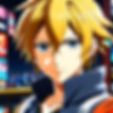Variety of Anime Game Genres Diverse range of anime game genres showcased