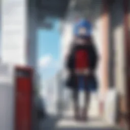 Vibrant depiction of an online anime game interface