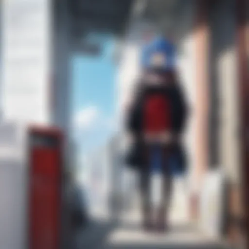 Vibrant depiction of an online anime game interface