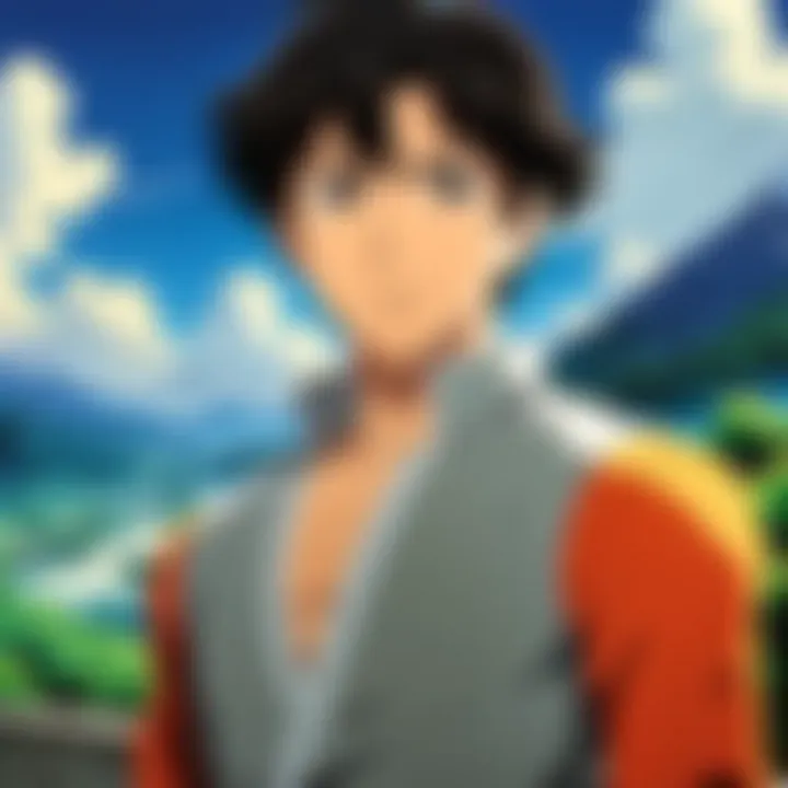 An illustration highlighting the artistic techniques used in creating iconic anime characters.