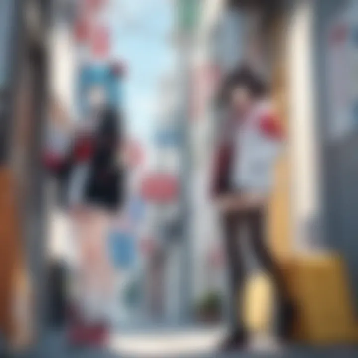 Dynamic illustration showcasing the evolution of anime art styles over the years
