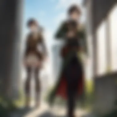 Exploring Themes: Depth of AOT An artistic depiction of the complex themes explored in Attack on Titan.