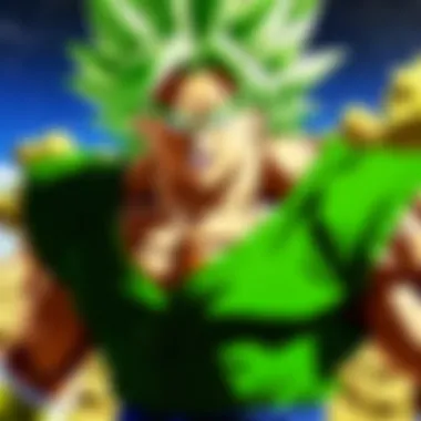 A character study of Broly reflecting his complex personality