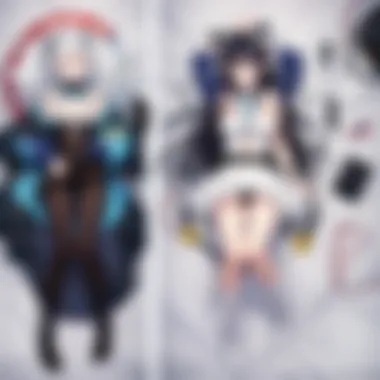 Dakimakura Inner at Fan Convention An immersive display of dakimakura inners at a fan convention.