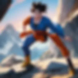 Dragon Ball characters showcasing dynamic action and emotions