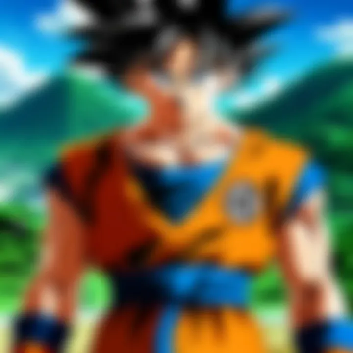 Goku's first appearance showcasing his playful nature