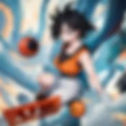 The iconic Dragon Ball logo featuring vibrant colors