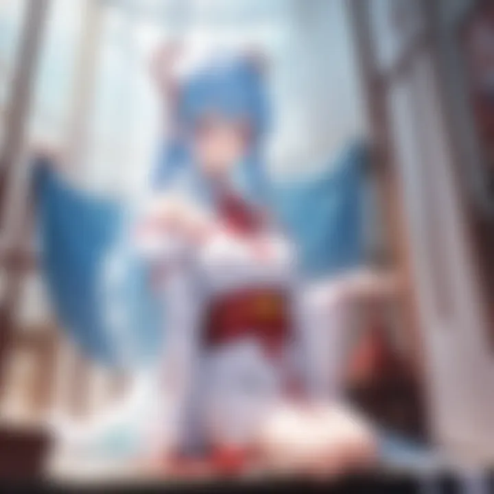 Ethereal Shrine Maiden Performing a Sacred Ritual