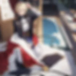 Abstract depiction of two male characters engaged in a heartfelt conversation about identity and acceptance in a gay anime book