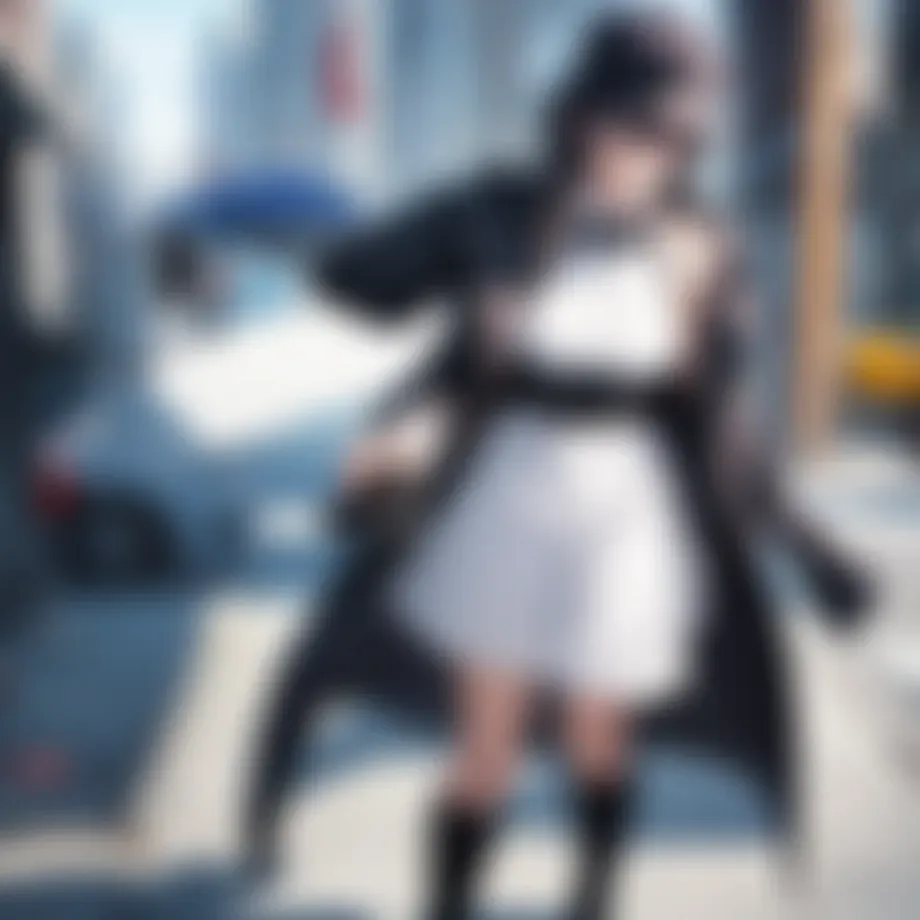 A dynamic scene from a popular gangsta anime showcasing character interactions.