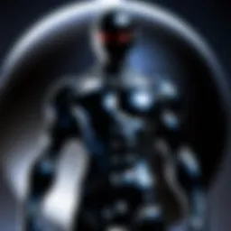 A striking representation of Gantz's iconic black sphere, symbolizing life and death