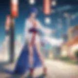 A captivating scene from Gintama showcasing its unique art style.