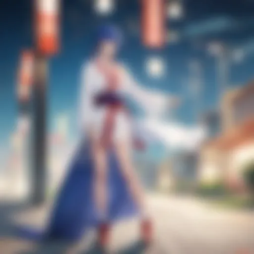 A captivating scene from Gintama showcasing its unique art style.