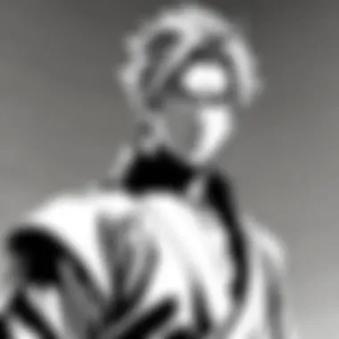 Stylistic Elements of Goichi in Manga A detailed illustration of Goichi's stylistic elements in manga panels.